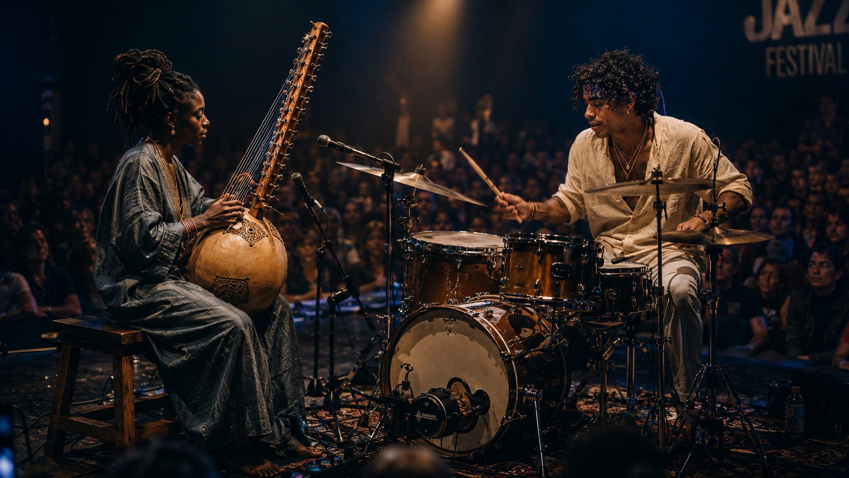 Live at a jazz festival